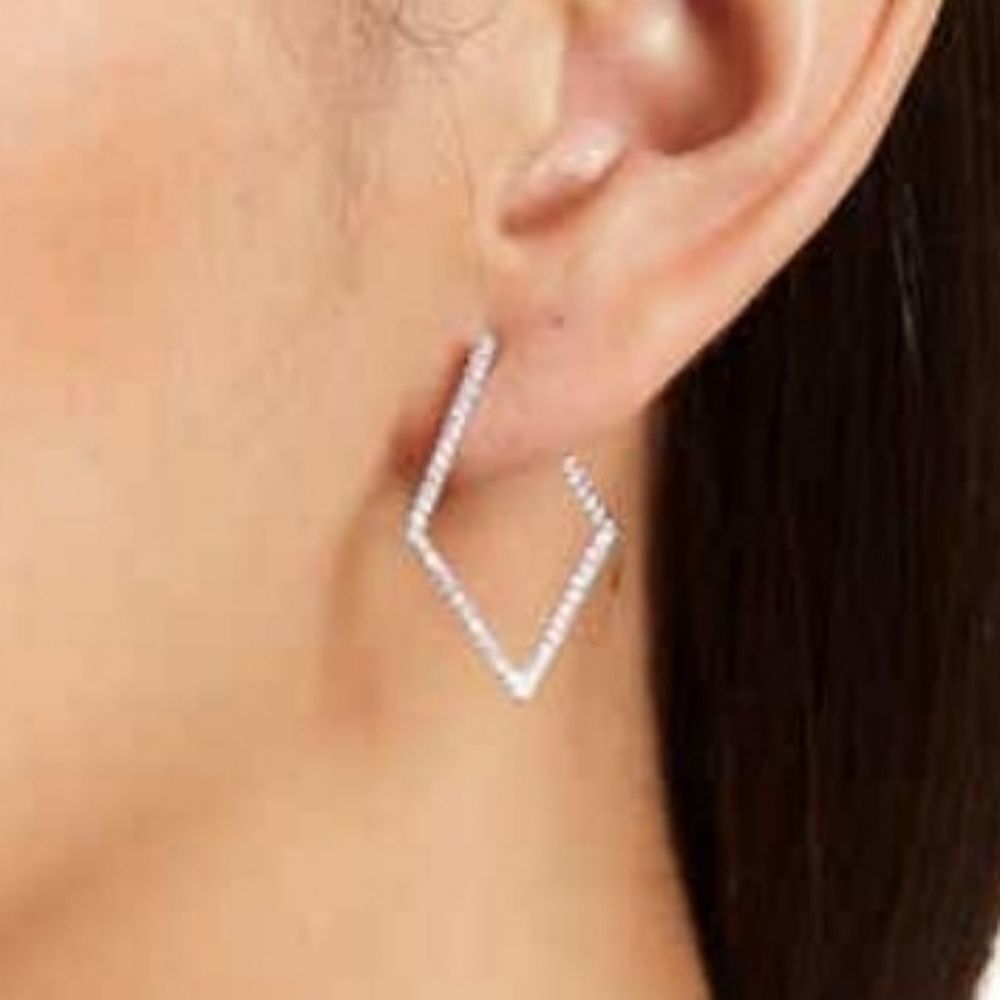 Geometric Hoop Earrings‎